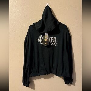 WICKED Paul Tazewell NWT Black Pullover Hoodie Sweater Women’s SM